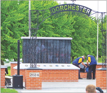 Veterans Memorial unveiled at Dorchester Days