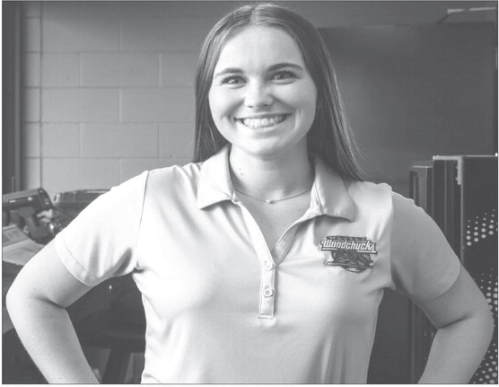 Working toward her dream sports job