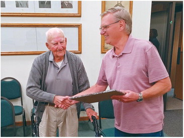 City honors veteran, hears plan for mountain bike trail