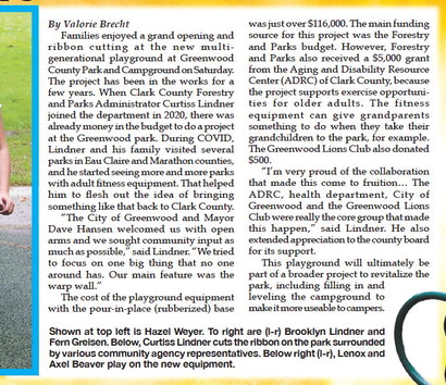 New playground at Greenwood County Park