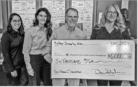 Kelley Supply Donates Proceeds from No Shave  November Campaign to Marshfield Clinic