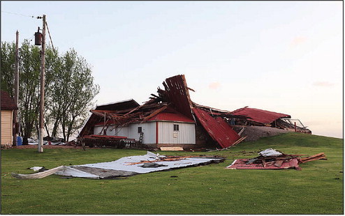 Severe storm devastates Loyal area properties