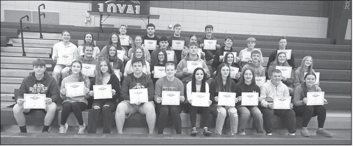 High school students receive academic awards for Trimester II
