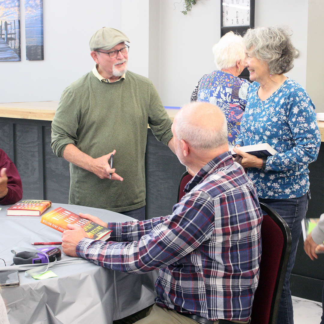 Author visit draws large crowd to Gilman Celebration Hall