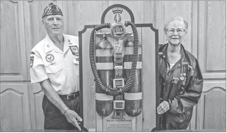 Vintage scuba gear donated to Stratford VFW