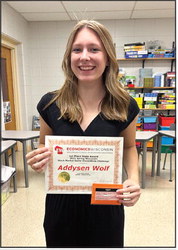 Wolf wins InvestWrite essay contest