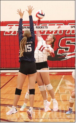 Spencer volleyball team sweeps Northland Lutheran, places 7th in tournament