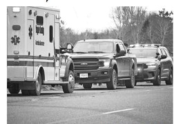 Flashing lights ahead, move over or slow down