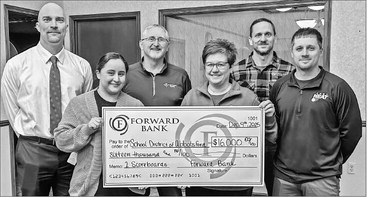 Forward Bank donates to Abbotsford School for new scoreboard