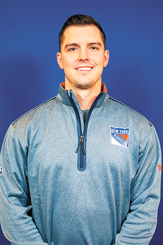 Medford native in sixth season working with New York Rangers