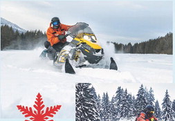 Winter, the season for snowmobiling – and ATVing!