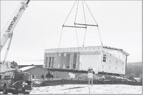 Solutions for Affordable Homes erects house in Loyal