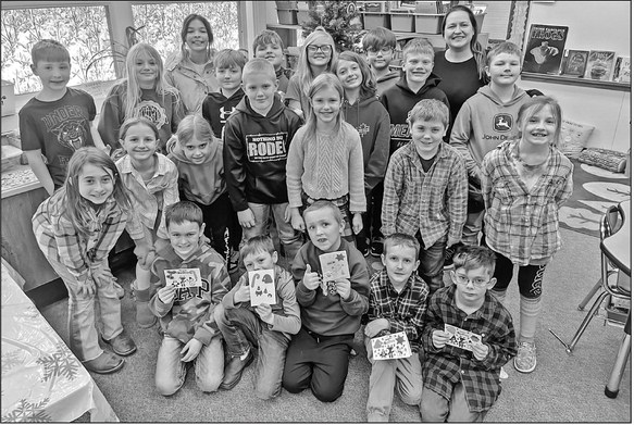 American Legion Auxiliary Unit 469 Junior leader Melanie Rodriguez met with Kerri Zamzow’s 3rd grade class at Maple Grove Elementary where they made Christmas cards for veterans in Wisconsin’s Veterans Homes