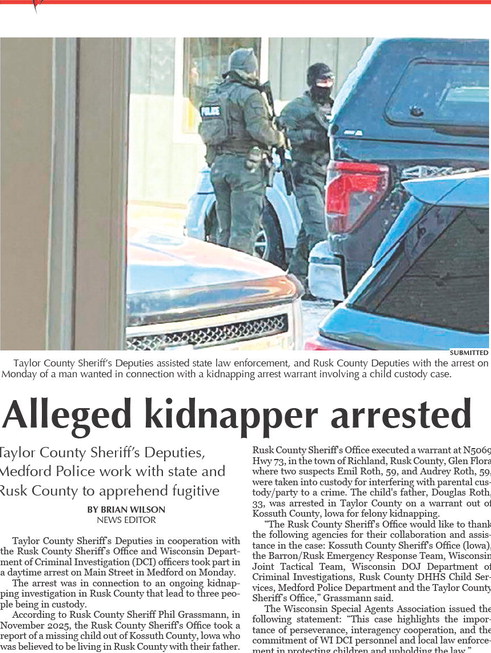 Alleged kidnapper arrested