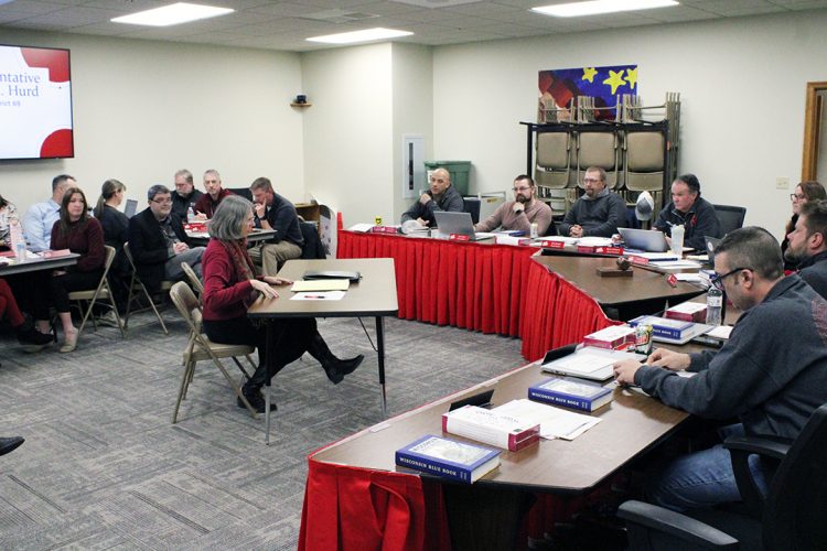 Rep. Hurd talks about state budget concerns with Medford Board