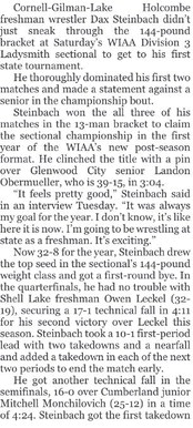 A FINE FIRST-YEAR FINISH