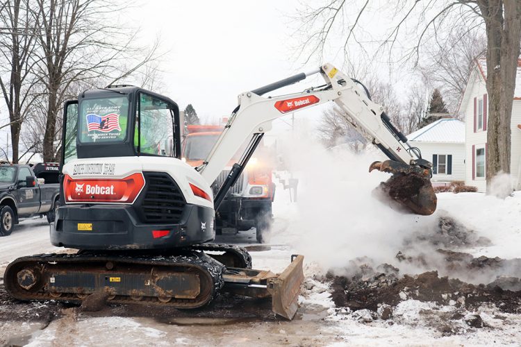 City of Loyal repairs 2 water line breaks