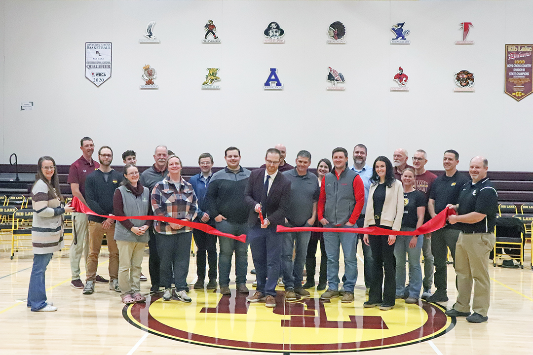 A great day for Rib Lake – Large crowd comes out as school district cuts ribbon to open new gym and looks to upcoming projects