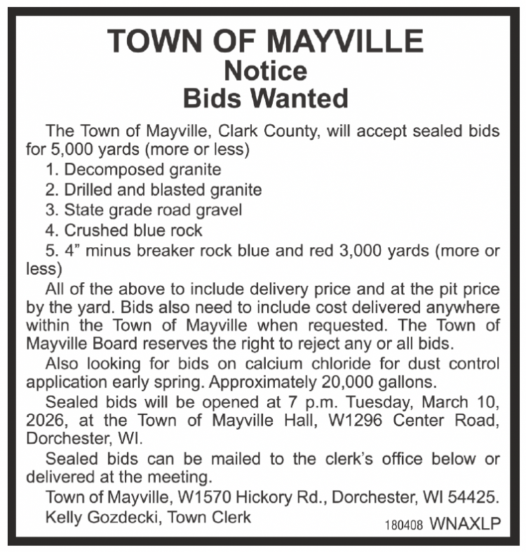 Town of Mayville