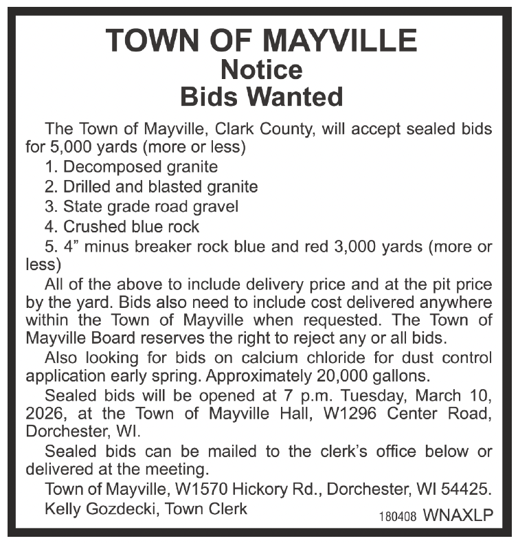 Town of Mayville