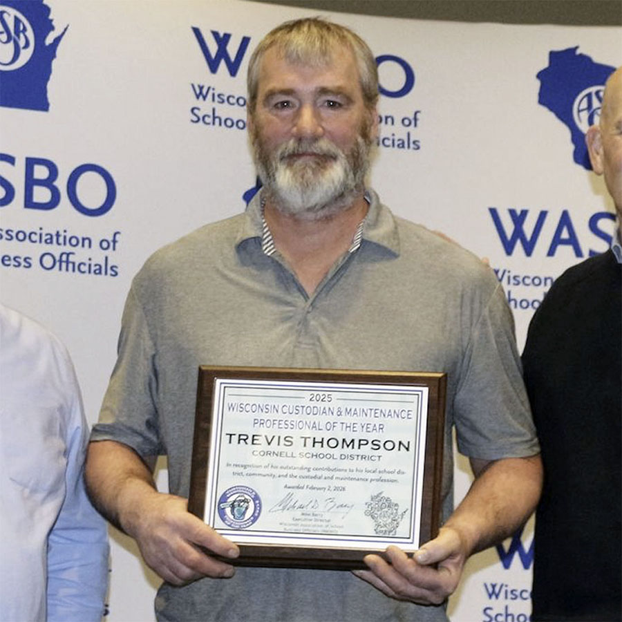 Thompson receives award acknowledging hard work