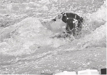 Rouiller third in backstroke to lead Raiders at GNC swim meet