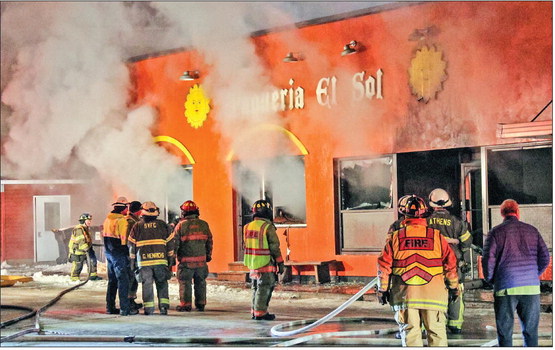 Taqueria restaurant destroyed by fire
