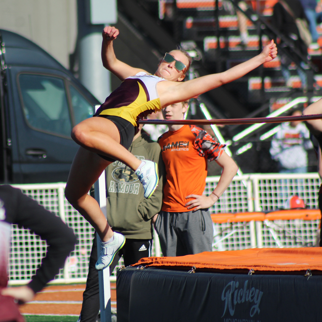 Rademacher reaches record height; Tlusty, Regier get wins at East