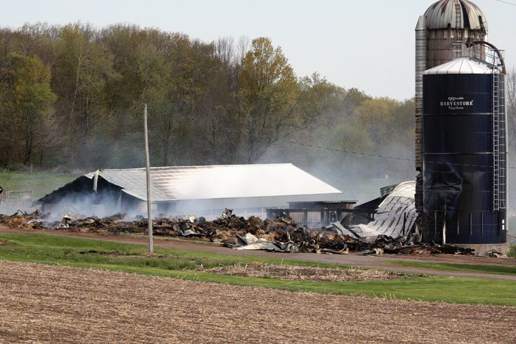 Mother’s Day fire destroys Jump River barn