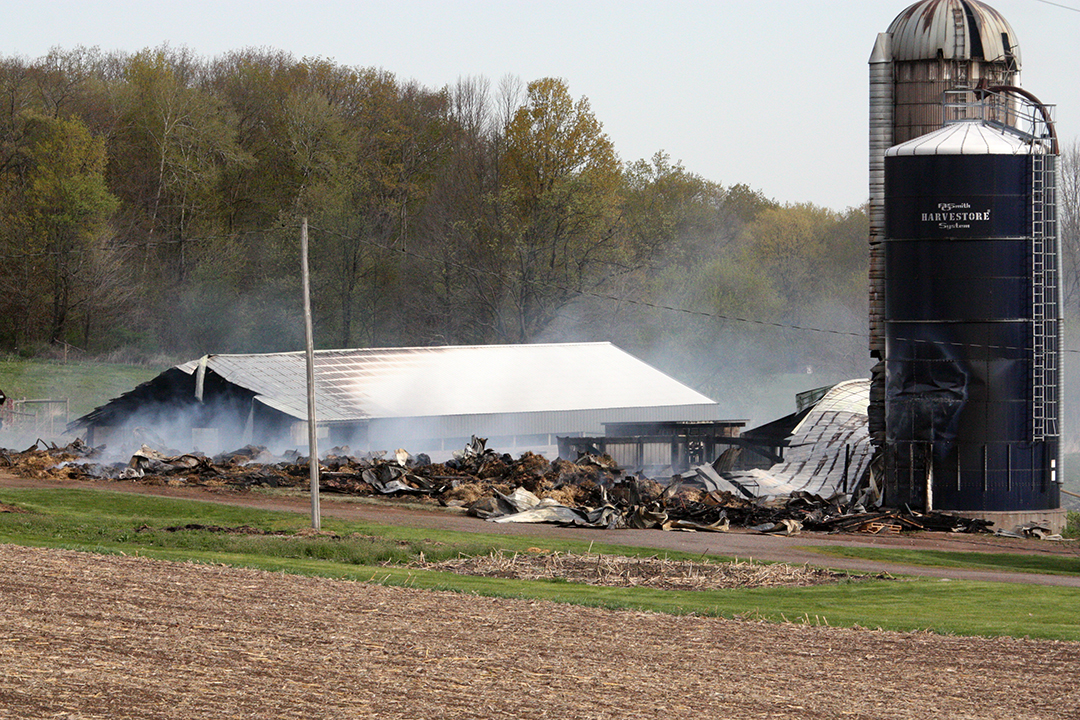 Mother’s Day fire destroys Jump River barn