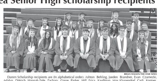 2026 Medford Area Senior High scholarship recipients