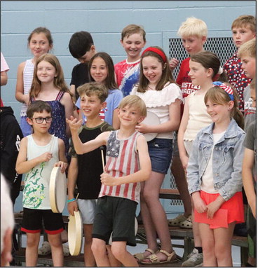 Spencer fourth-graders help kick off America’s 250th birthday celebration