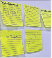 The sticky notes say it all at forum