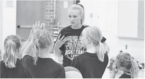 Medford’s new girls basketball head coach Rachel Callow led the program’s Raider Reps Camp June 9-11 at Medford Area Elementary School for girls entering grades 1-8 in the fall Medford’s new girls basketball head coach Rachel Callow led the program’s Raider Reps Camp June 9-11 at Medford Area Elementary School for girls entering grades 1-8 in the fall
