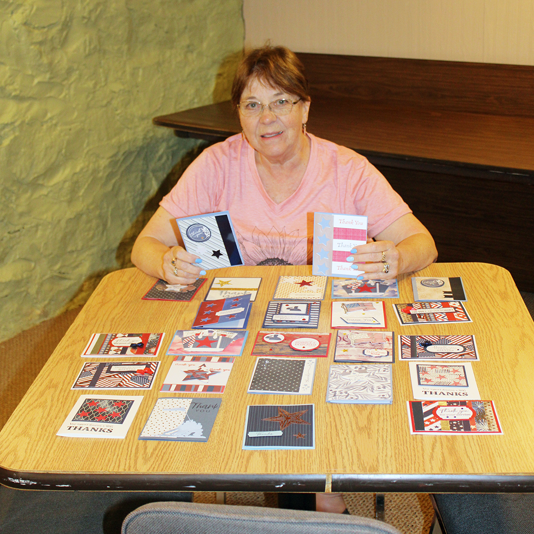 Local woman makes and collects cards for Honor Flight veterans
