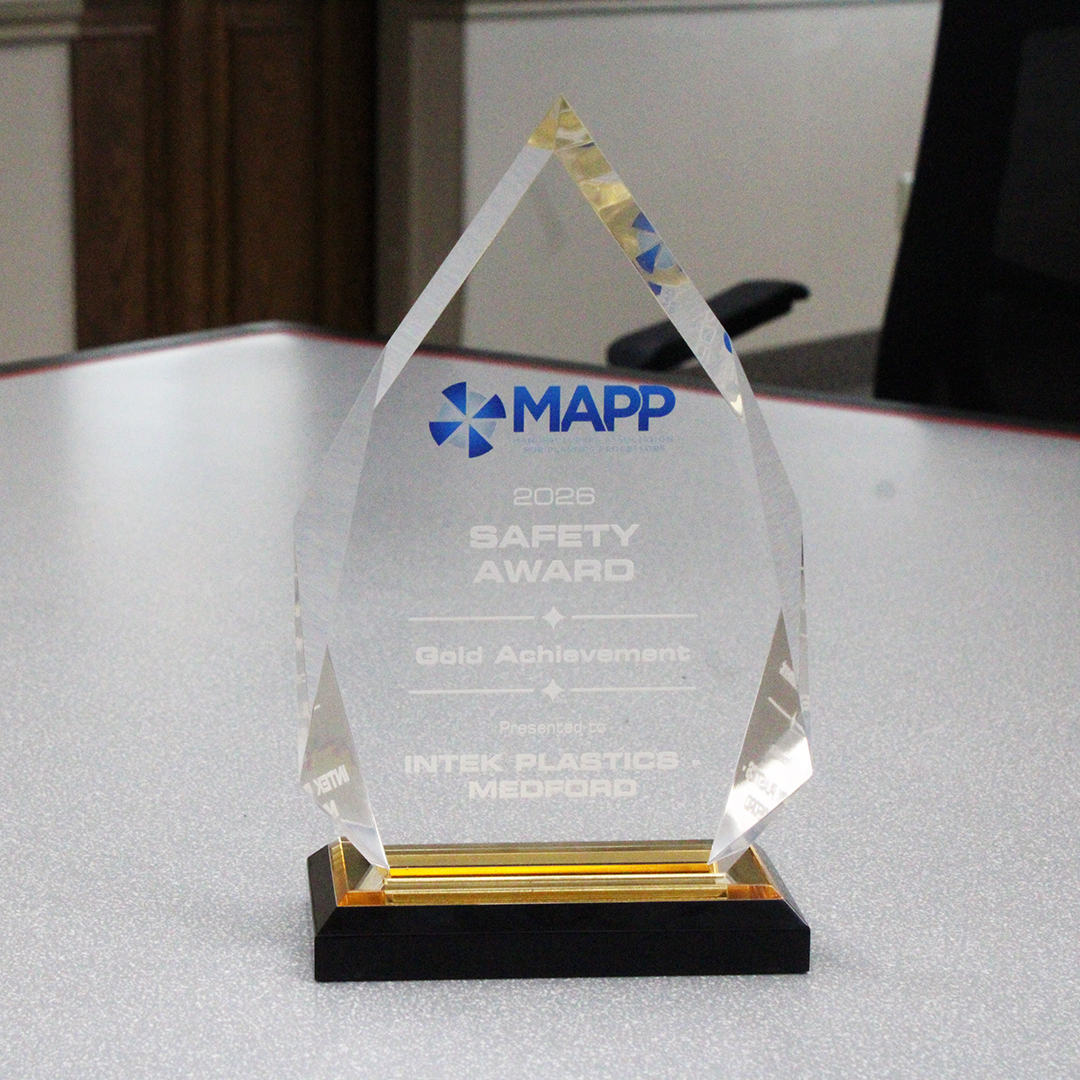 Safety first, Intek Plastics – Medford earns national workplace safety award
