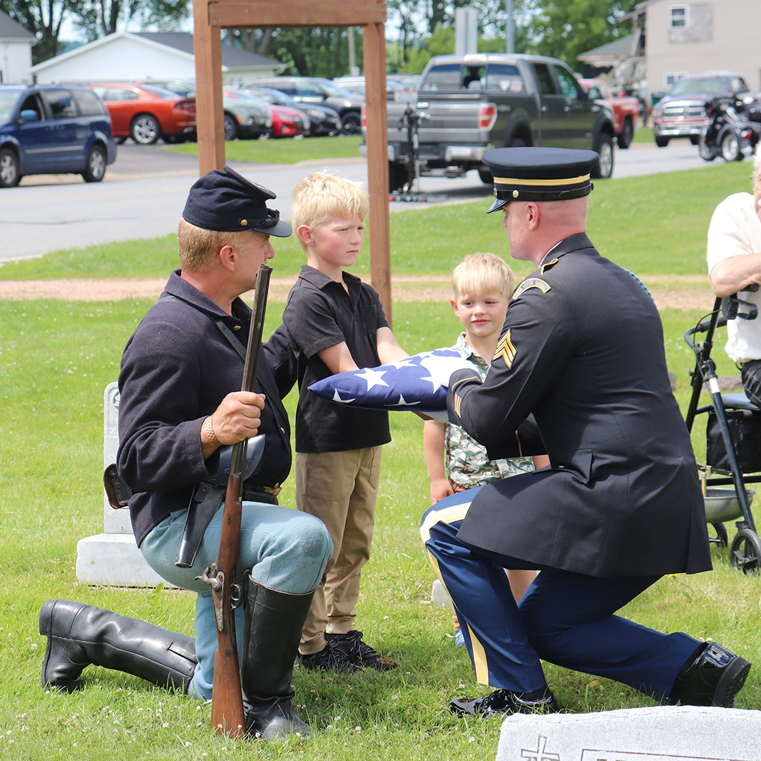 Celebrating 250; Union soldier with local ties honored for service after 163 years