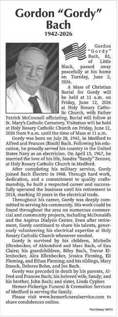 Gordon ‘Gordy’ Bach
