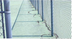 Tennis court replacement plan questioned