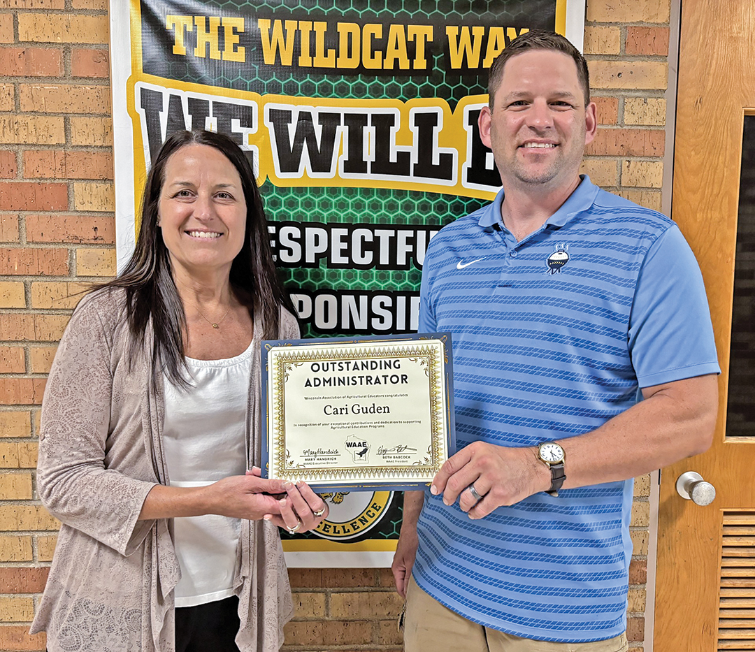 Guden receives award from Association of Ag Education
