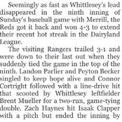 Whittlesey walks it off in win over Merrill