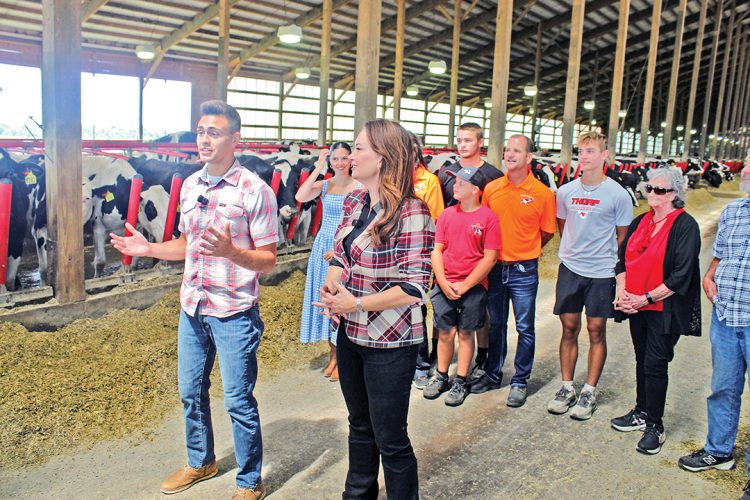 Alfonso visits dairy farm, touting Trump endorsement