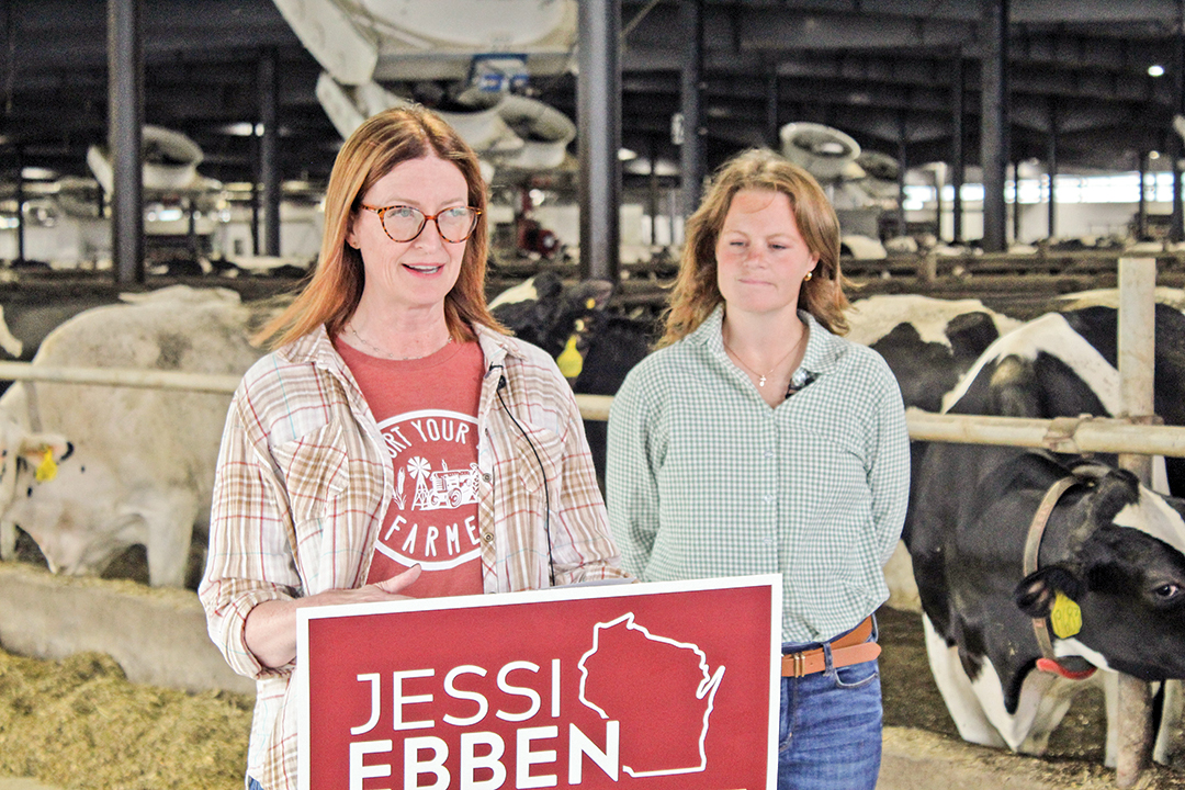 Ebben endorsed by dairy co-op during Miltrim visit