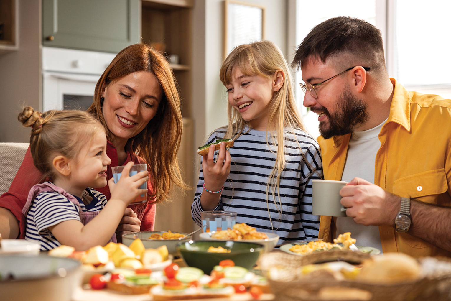 Consistent family meals can lead to healthier kids
