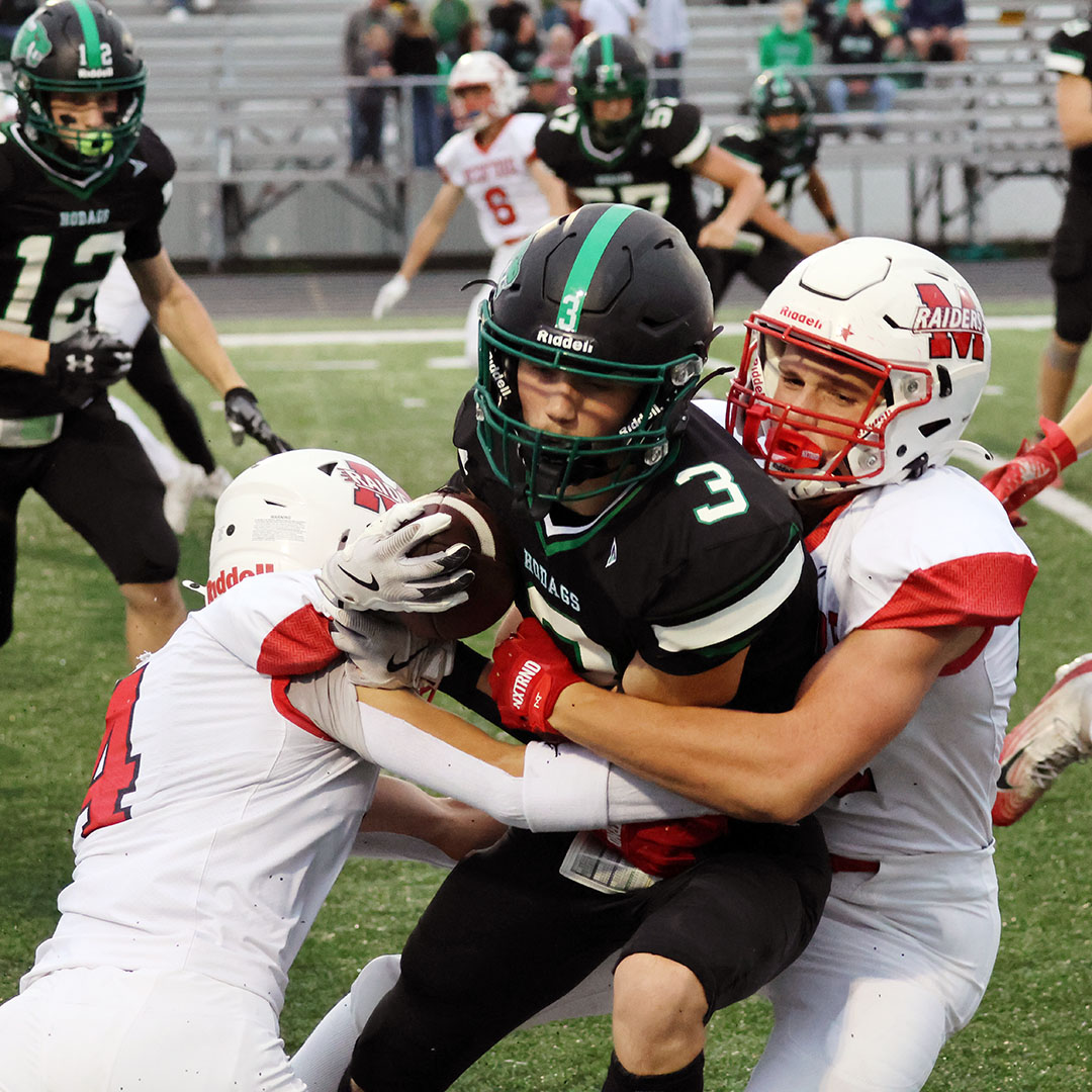Raiders bust out in a big way, running over the Hodags