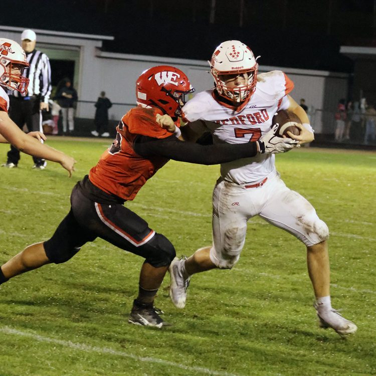 COMPLETE DOMINANCE Medford owns line of scrimmage, takes GNC lead
