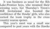 HAWKS OWN THE HILL