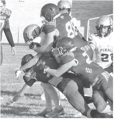 Pirates break off numerous big plays, pull away from Redmen