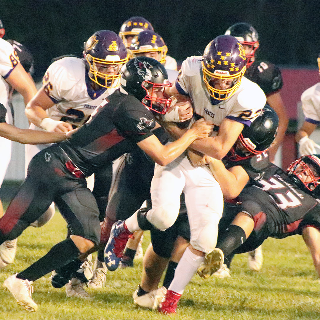 EARLY STATEMENT MADE Pirates control matchup of top-ranked teams