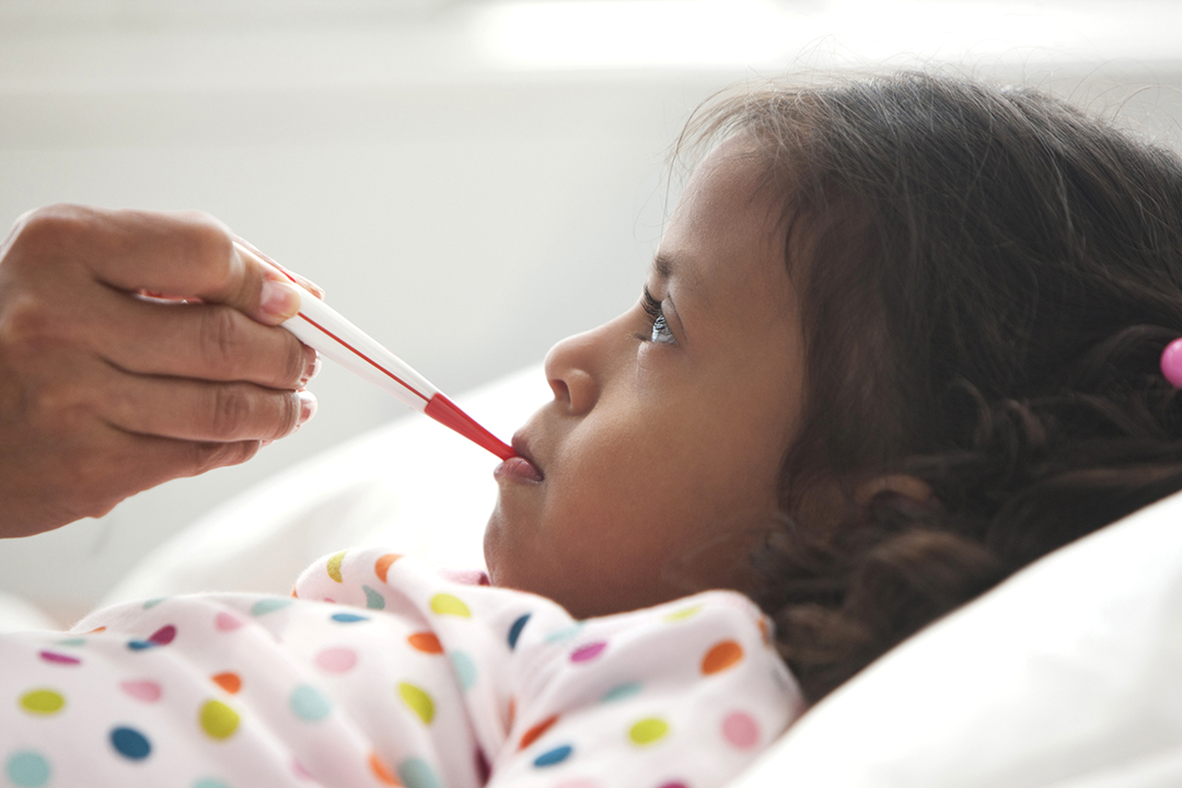 When should children stay home from school if sick?